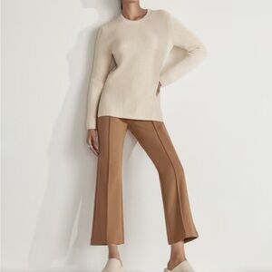 NWT EVERLANE “the dream” kick flare pant in toasted coconut cropped
